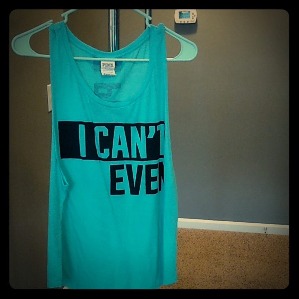 Women's pink Victoria secret tank top